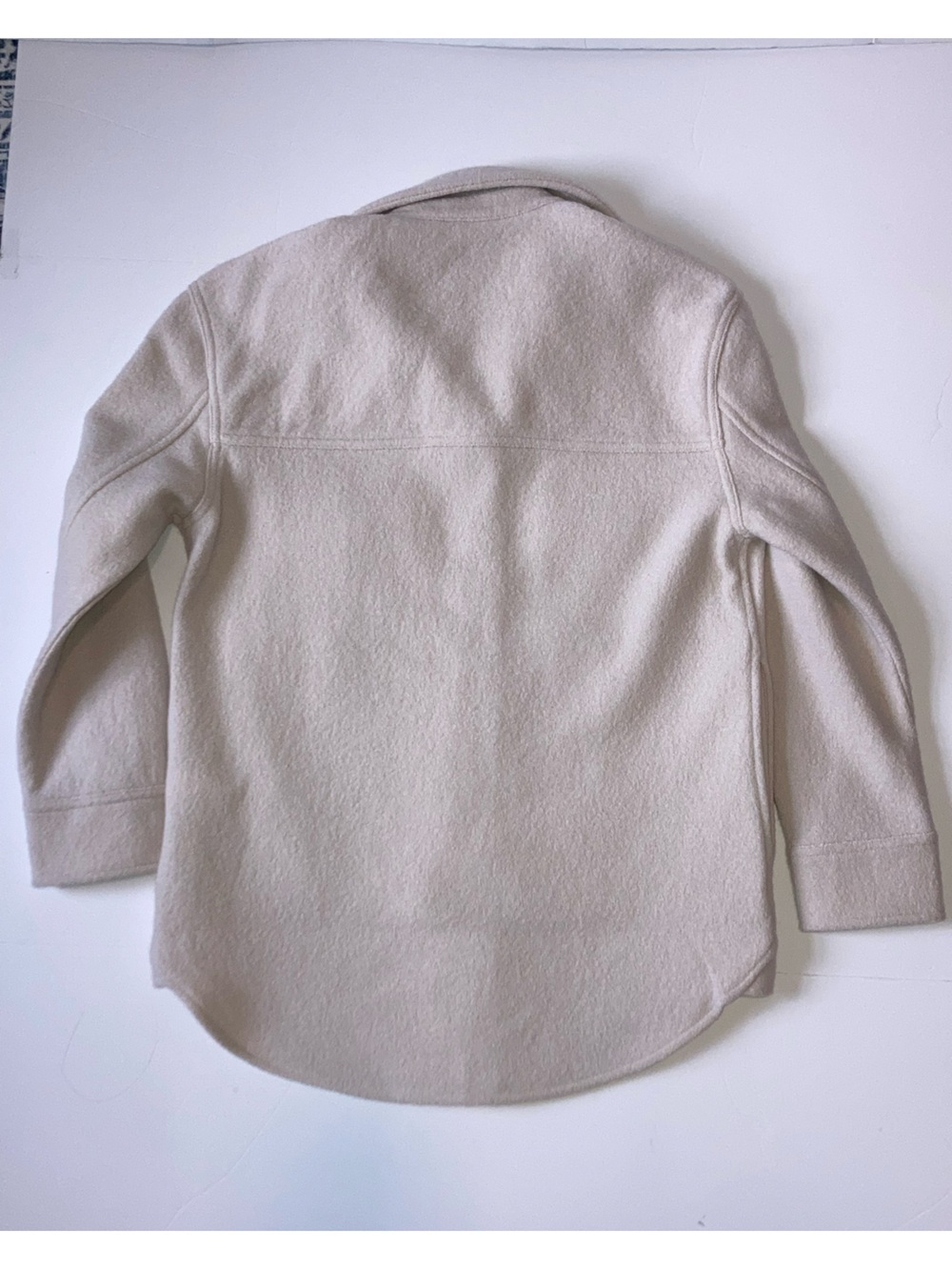 Quince 100% Merino Wool Shirt Jacket in Heather Bone Women’s Small Shacket - Picture 2 of 12